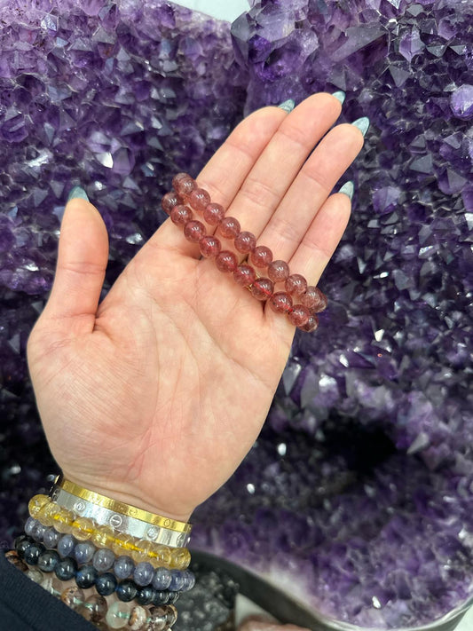 Strawberry Quartz Healing Bracelet